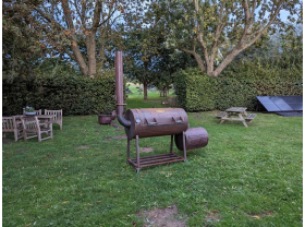24 inch backyard smoker | goldies style